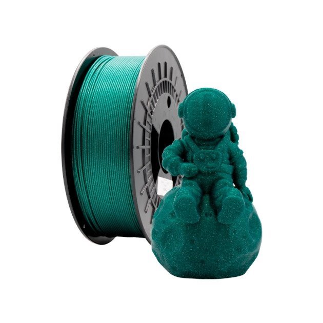 Filamento de impressão 3D PLA GLITTER 1.75mm bobina 1kg - verde