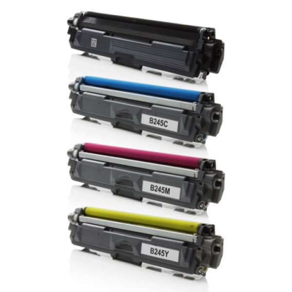 Pack 4 toners compatíveis Brother TN241 preto e TN245 cores