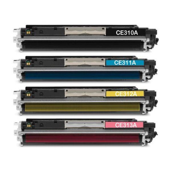 Pack 4 toners compatíveis Hp 126a