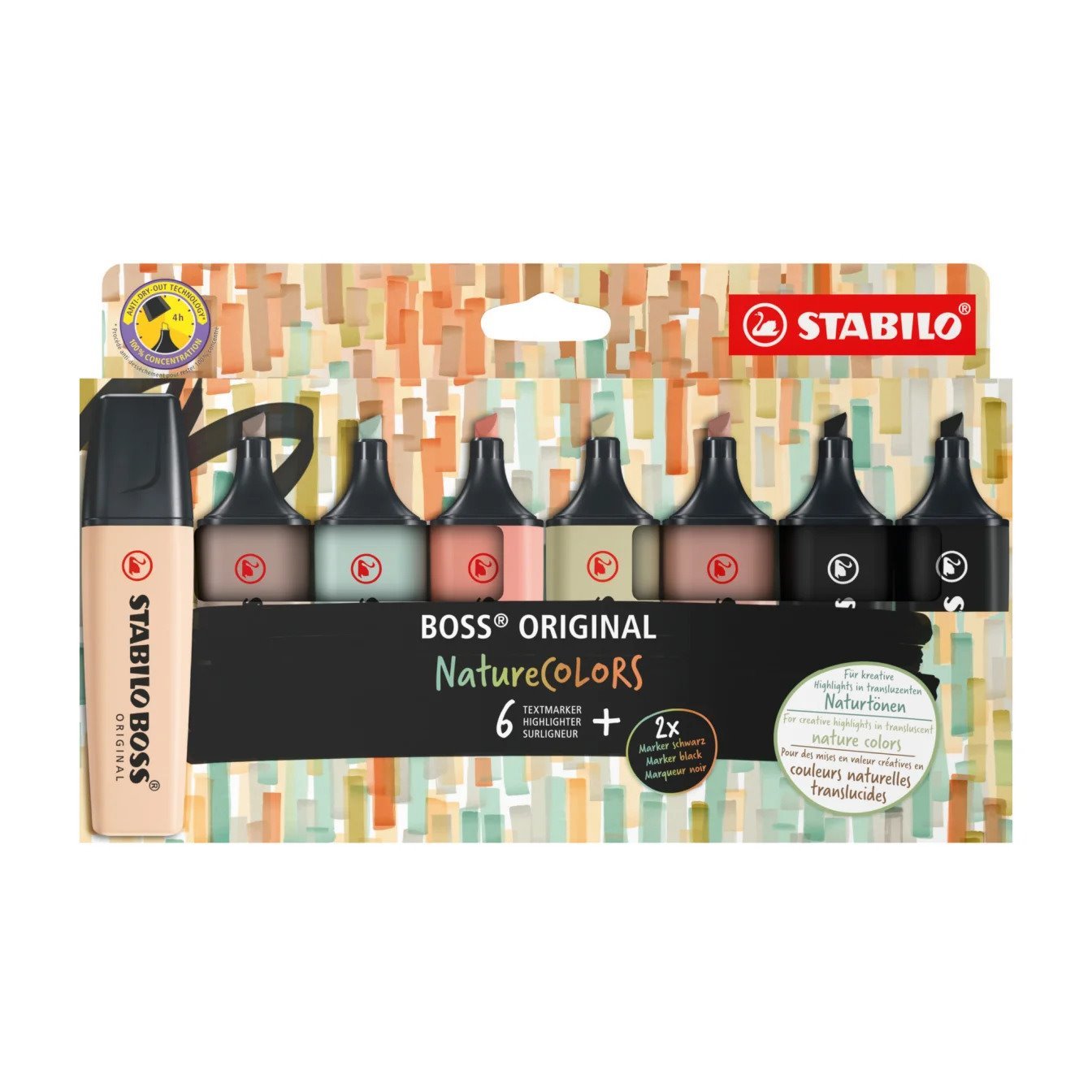 Pack 8 marcadores Stabilo Boss Naturecolors