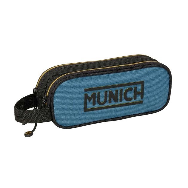 Estojo Safta Munich - 2 Compartimentos com Fecho de Correr - Asa Lateral