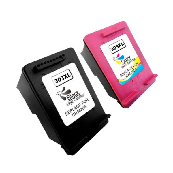 Pack 2 tinteiros compatíveis Hp 303XL preto + tricolor (3YN10AE)