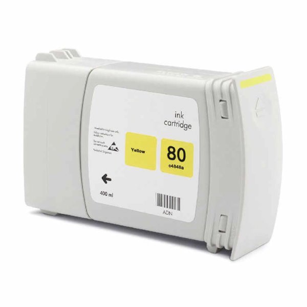 Tinteiro compatível Hp 80 amarelo c4848a