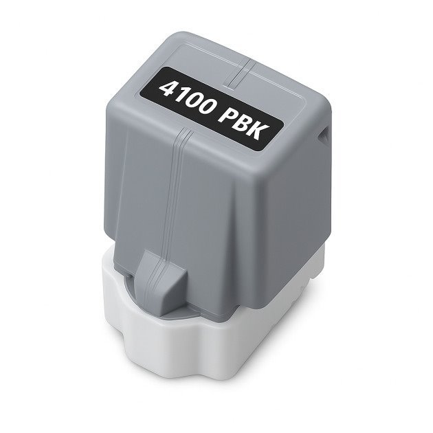 Tinteiro compatível canon pfi4100 preto foto pigmentada - pfi4100pbk / 6777c001