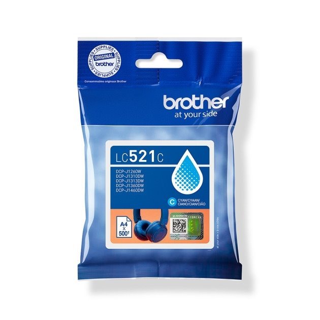 Tinteiro original brother lc521 ciano - lc521c