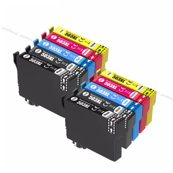 Pack 10 tinteiros compatíveis Epson 503XL (CMYK)