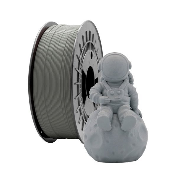 Filamento de impressão 3D PLA MATE 1.75mm bobina 1kg - cinza escuro