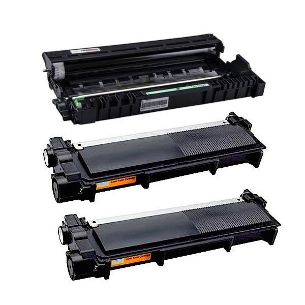 Pack 1 Tambor DR2300 e 2 Toners TN2320 compatíveis Brother