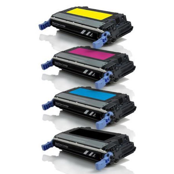 Pack 4 toners compatíveis Hp 643a