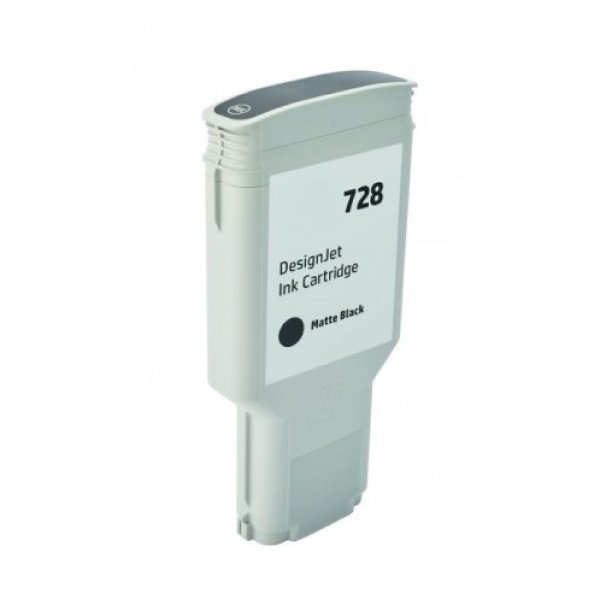 Tinteiro compatível Hp 728xl preto mate pigmentada f9j68a/f9j64a