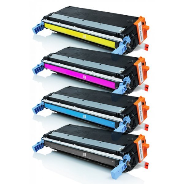 Pack 4 toners compatíveis Hp 645a / Canon EP86
