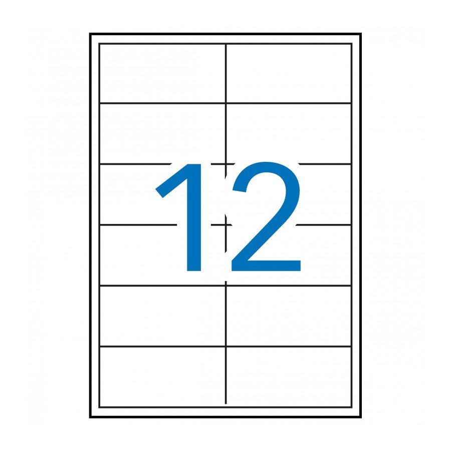 Etiquetas removíveis Apli 97 x 42,4 mm (100 folhas / 12 por folha)