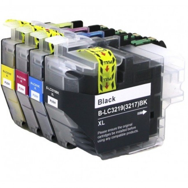 Pack 4 Tinteiros compatíveis Brother LC3219 XL (CMYK)