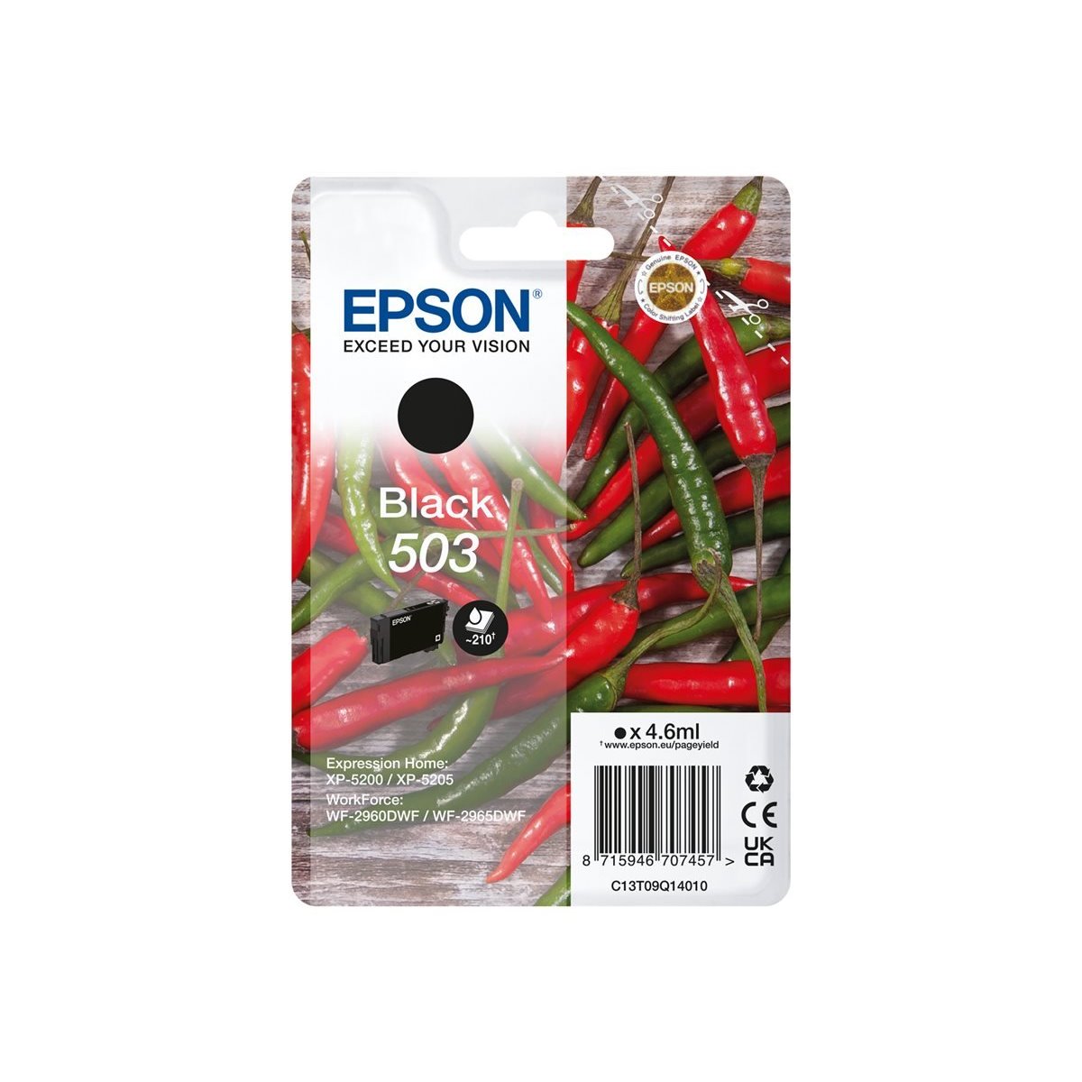 Tinteiro original Epson 503 preto (C13T09Q14010)