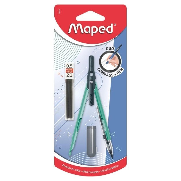 Compasso Maped Duo+Pen - Cores sortidas