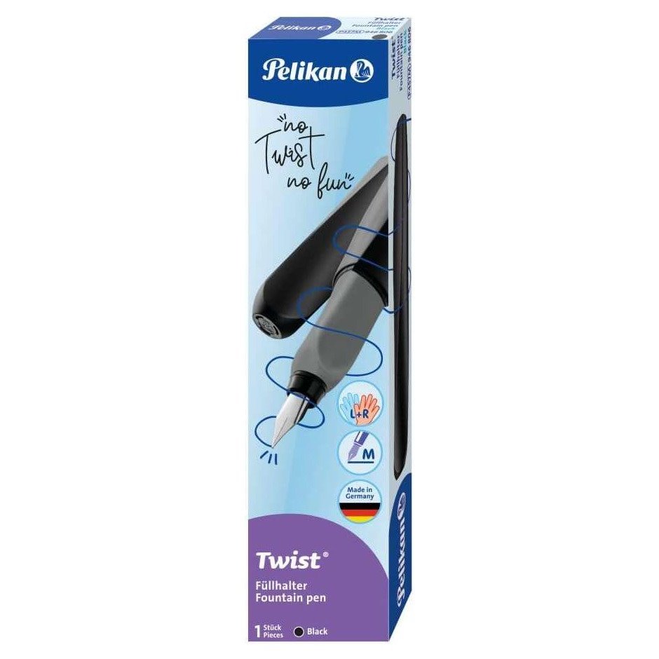 Caneta Estilográfica Pelikan Twist - Preto