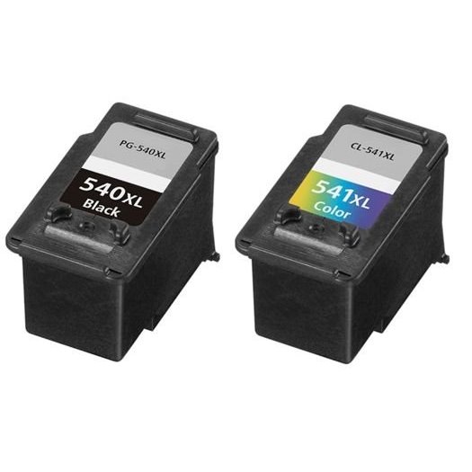 Pack 2 tinteiros compatíveis Canon PG540XL preto e CL541XL cor