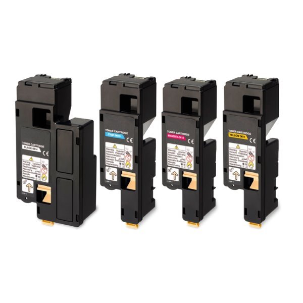 Pack 4 toners compatíveis Epson c1700 / cx17