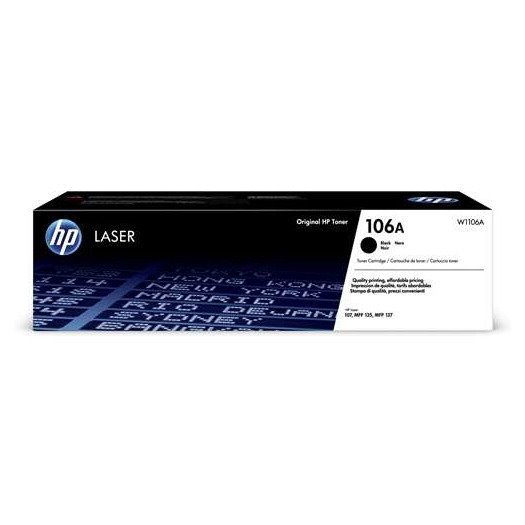 Toner original hp w1106a preto - 106a