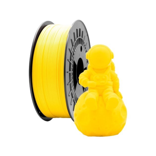 Filamento de impressão 3D PETG 1.75mm bobina 1kg - amarelo