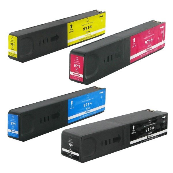 Pack 4 tinteiros compatíveis Hp 970xl + HP 971XL