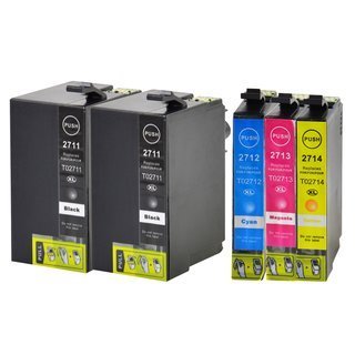 Pack 5 Tinteiros compatíveis Epson 27xl (T2711/2/3/4)