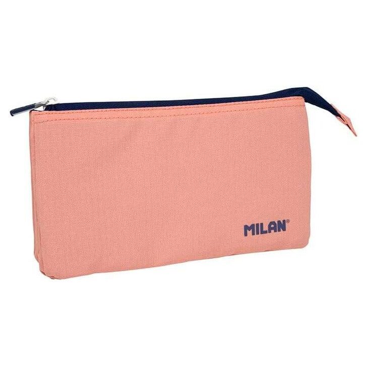 Estojo escolar Milan Serie 1918 - 5 compartimentos / Rosa