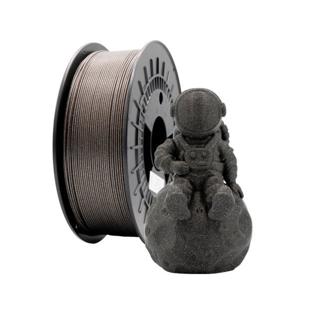 Filamento de impressão 3D PLA GLITTER 1.75mm bobina 1kg - preto