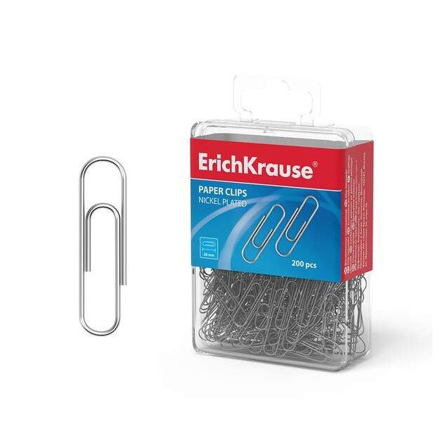 Clipes metálicos Erichkrause - 28mm / 200 unidades