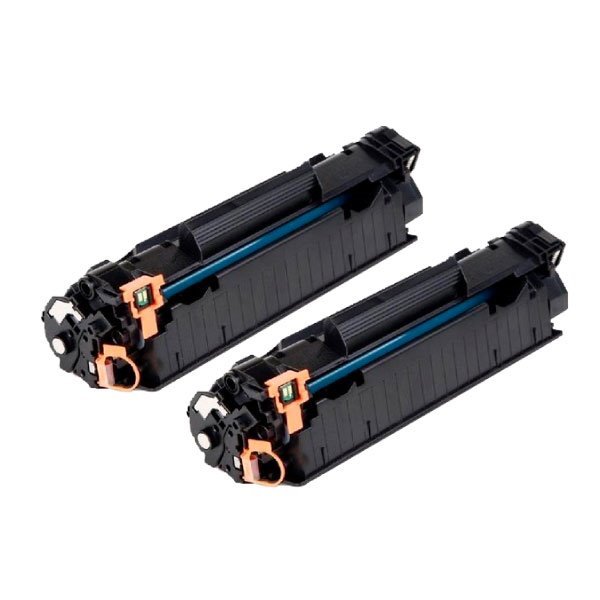 Pack 2 toners compatíveis HP 44A preto (CF244A)