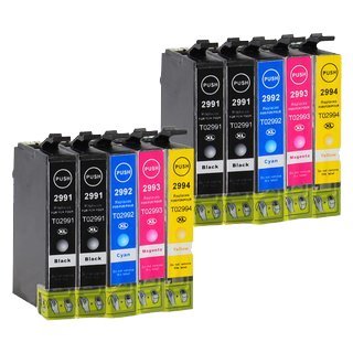 Pack 10 tinteiros compatíveis Epson 29xl (CMYK)