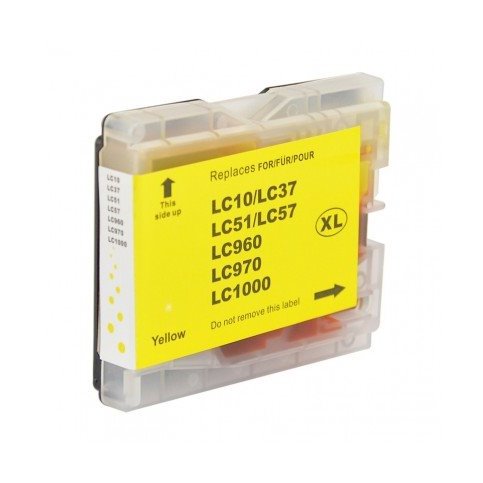 Tinteiro compatível Brother lc970/lc1000 amarelo (lc970y/lc1000y)