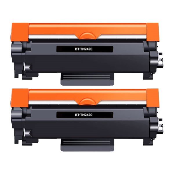 Pack 2 Toners compatíveis Brother tn2420 preto