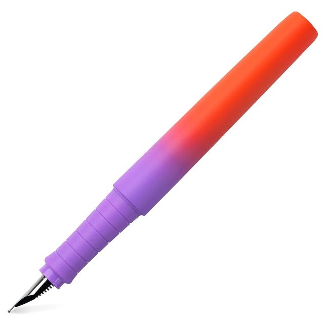 Caneta Faber-Castell Poly Ball Flow Edition Punchy Melon - Lilás/Vermelho