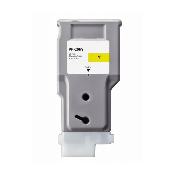 Tinteiro compativel Canon PFI206 amarelo tinta pigmentada (5306B001)