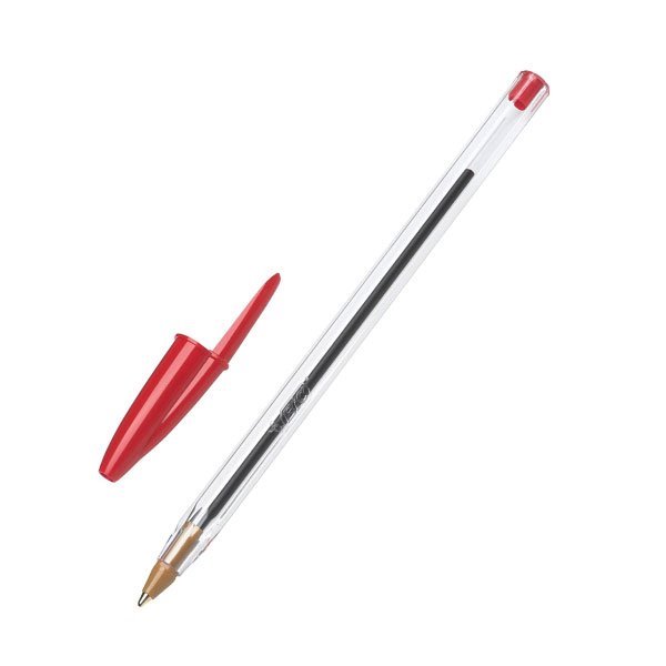 Esferográfica Bic cristal original vermelho - ponta redonda 1mm