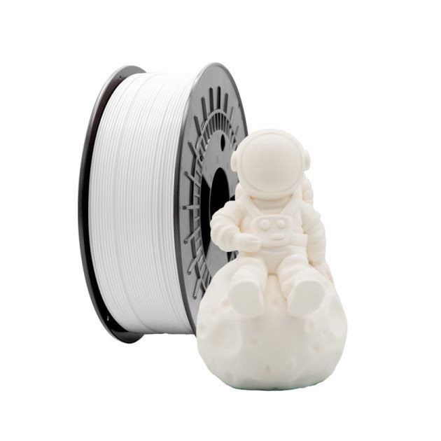 Filamento de impressão 3D PLA MATE 1.75mm bobina 1kg - branco