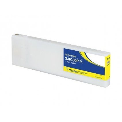 Tinteiro compatível Epson sjic30p amarelo tinta pigmentada c33s020642 / sjic30p(y)
