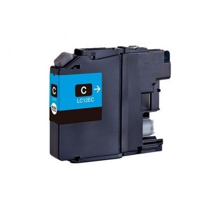Tinteiro compatível Brother LC12E Ciano (LC12EC)