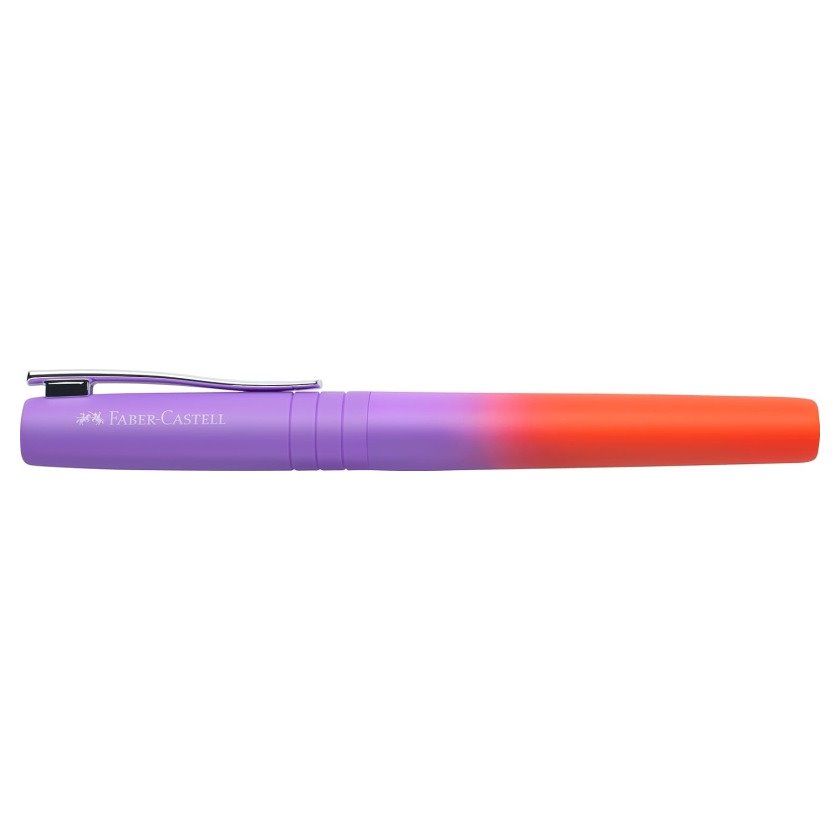 Caneta Faber-Castell Poly Ball Flow Edition Punchy Melon - Lilás/Vermelho