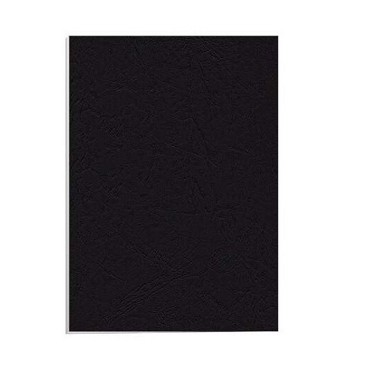 Pack de 100 capas de encadernação Fellowes – polipropileno / A4 / 500 mícrons / acabamento de qualidade / preto