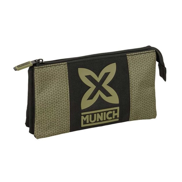 Estojo Safta Munich West - 3 Compartimentos com Fechos de Correr