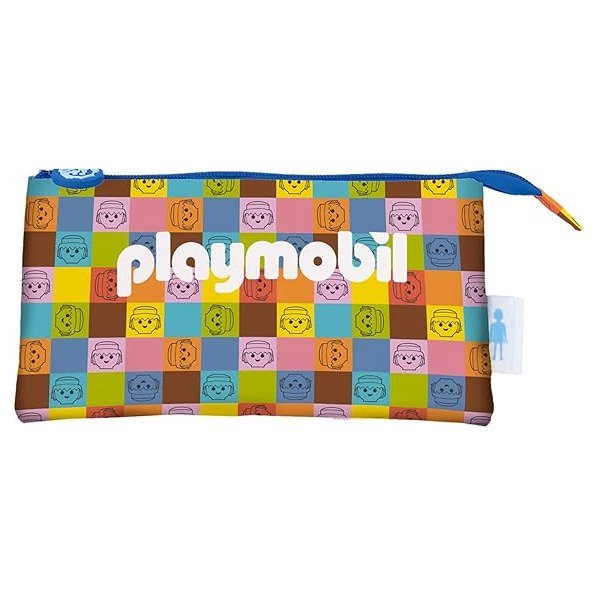 Estojo escolar Dohe Playmobil Unite As One - 3 compartimentos / Fecho duplo