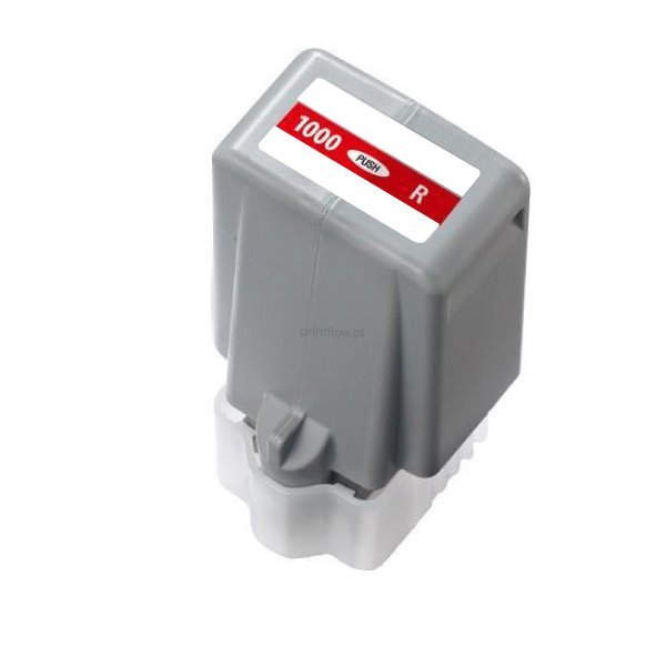 Tinteiro compativel Canon PFI1000 vermelho tinta pigmentada (0554C001)