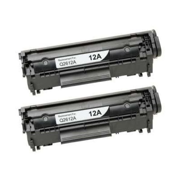 Pack 2 toners compatíveis Hp 12a (q2612a)