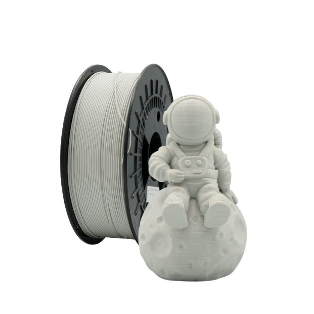 Filamento de impressão 3D PLA 1.75mm bobina 1kg - cinza claro
