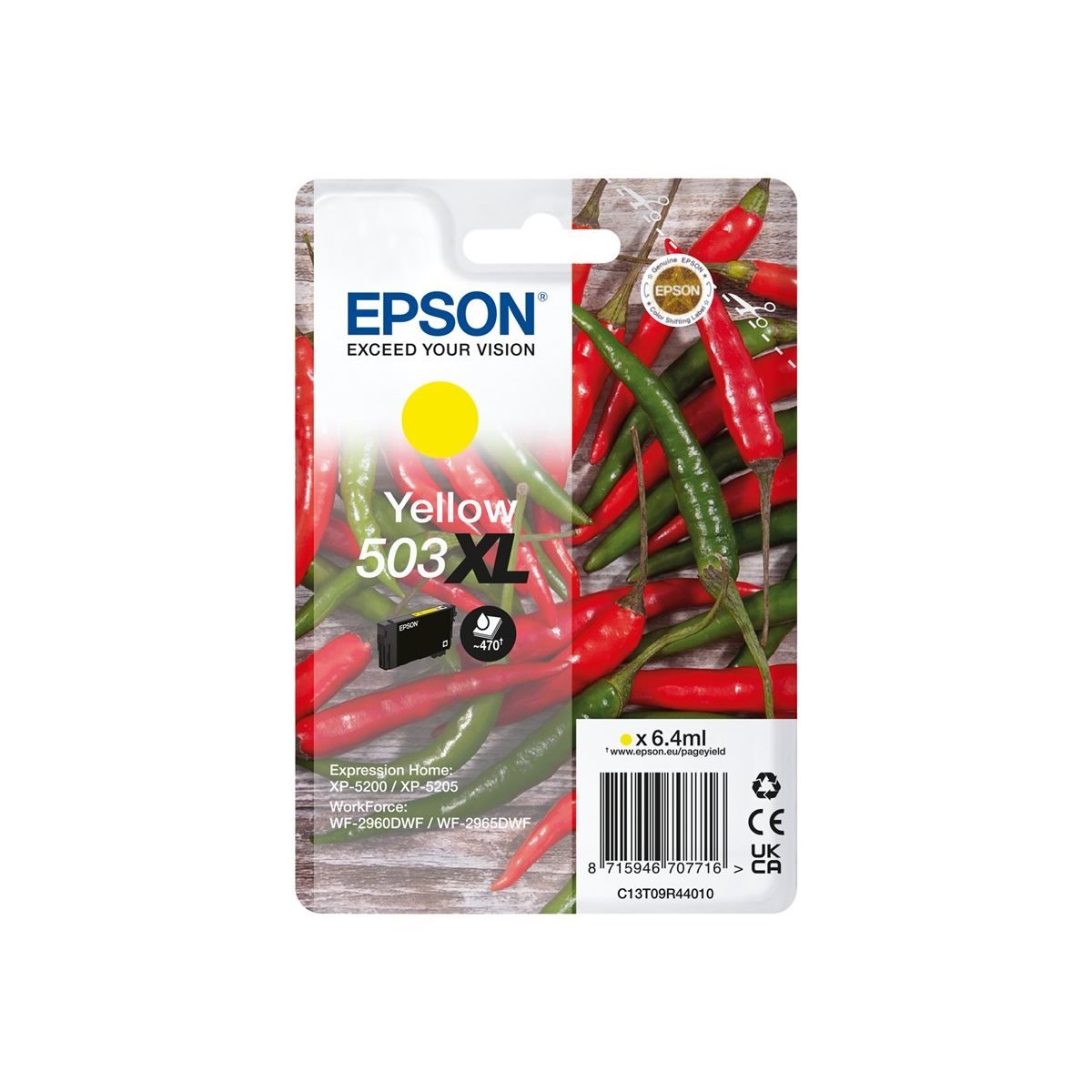 Tinteiro original Epson 503XL amarelo (C13T09R44010)