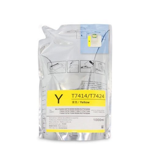 Tinta de sublimação compatível Epson T7414 amarelo (c13t741400)