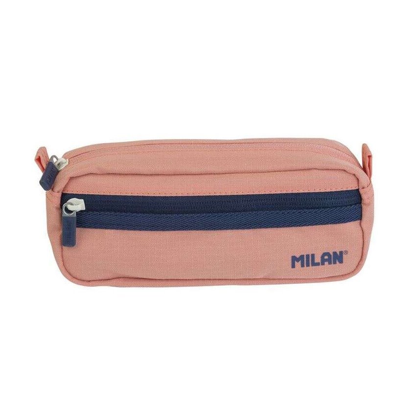 Estojo escolar Milan Serie 1918 - 2 compartimentos / Rosa