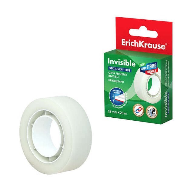 Fita Adesiva invisível 18mmx20m - ErichKrause Invisible